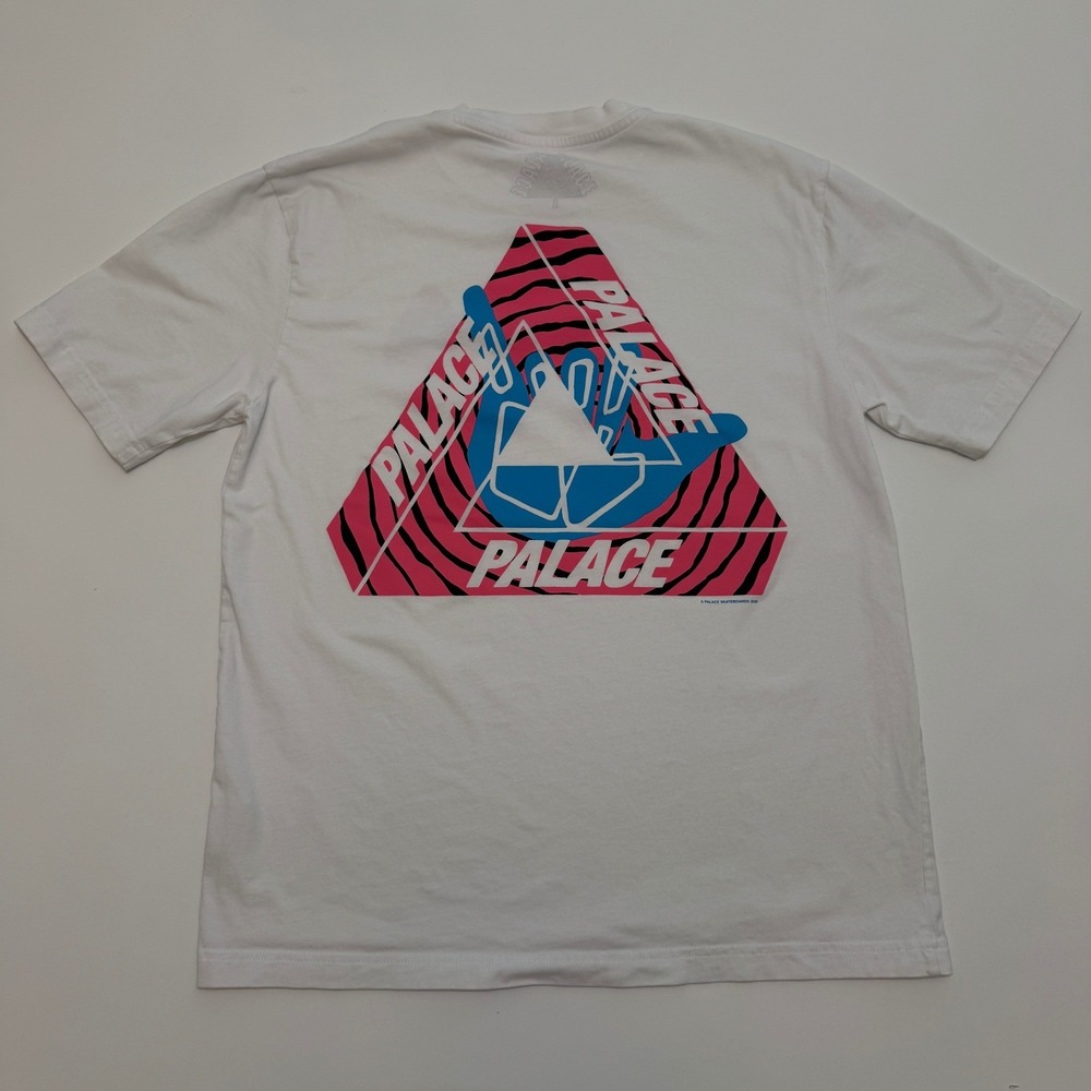Palace‎ Tri-Zooted White Cotton Graphic T-Shirt Mens Large